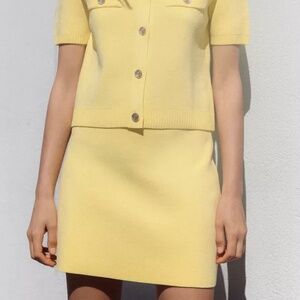 Zara Knit Mini Skirt(L)